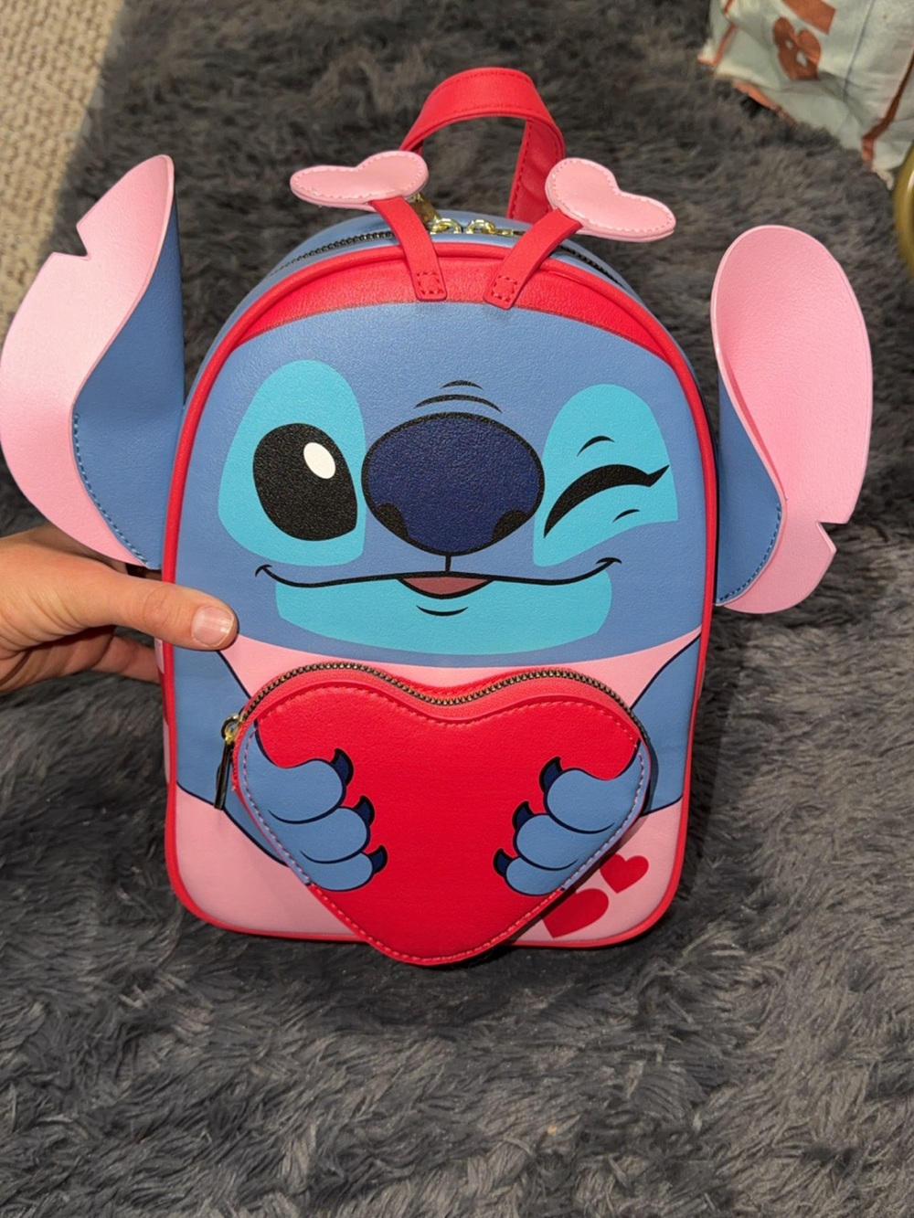 Her Universe Disney Stitch Lovebug Mini Backpack & Card Holder